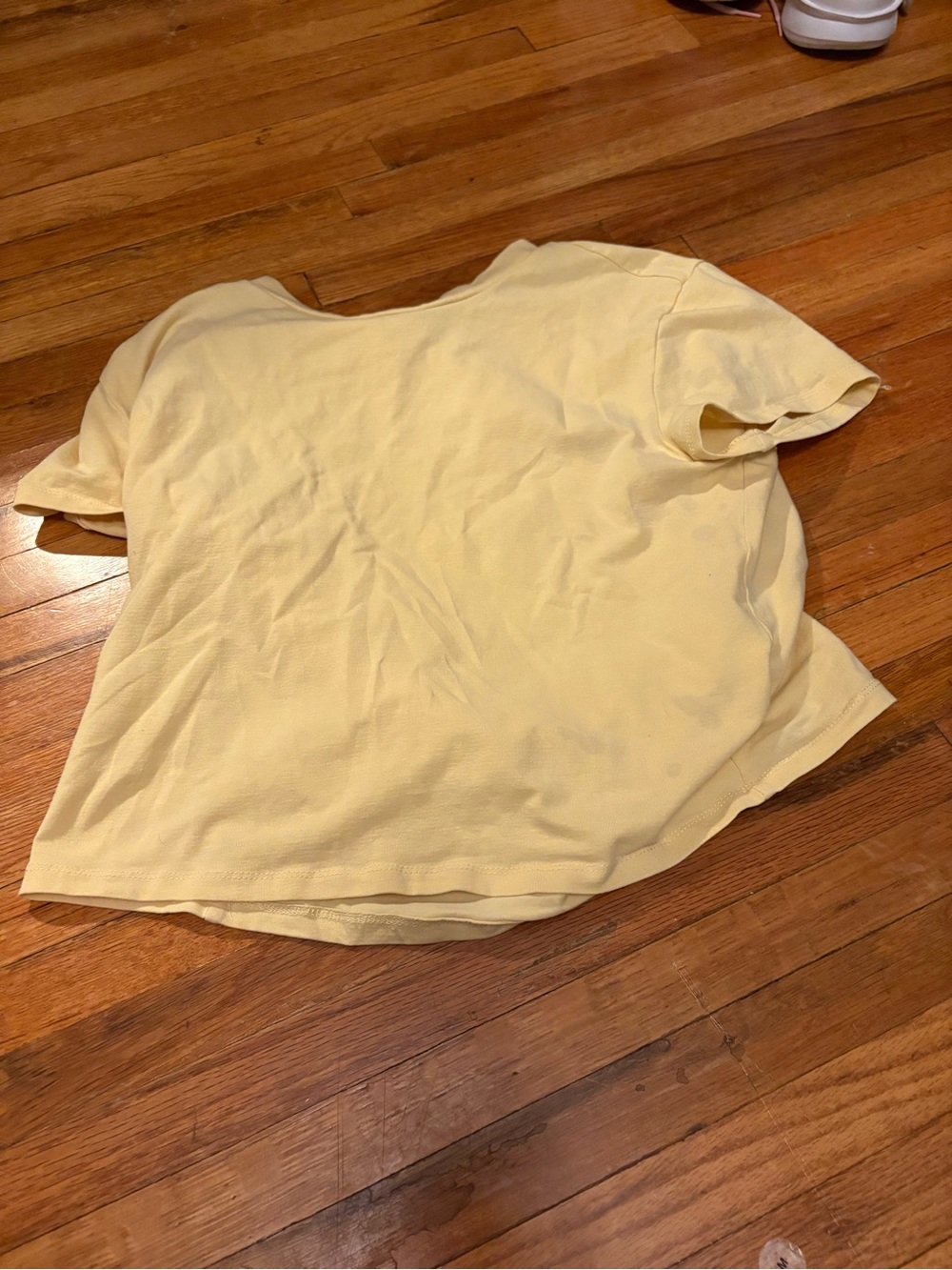 Divided Pale Yellow Short Sleeve Tee